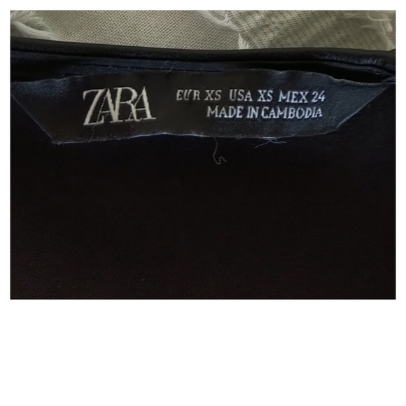 Zara Faux Leather Textured Sheath Dress - Picture 9 of 9